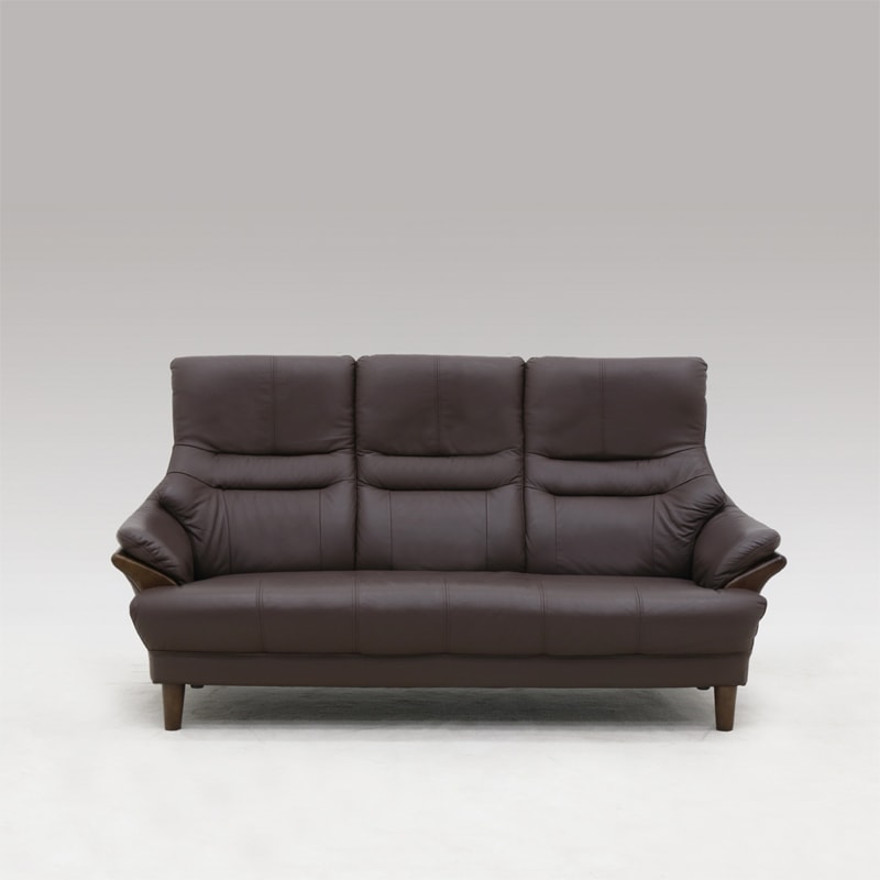 レイコージャパン】 3人掛けソファ グレース （本革/一部PVC