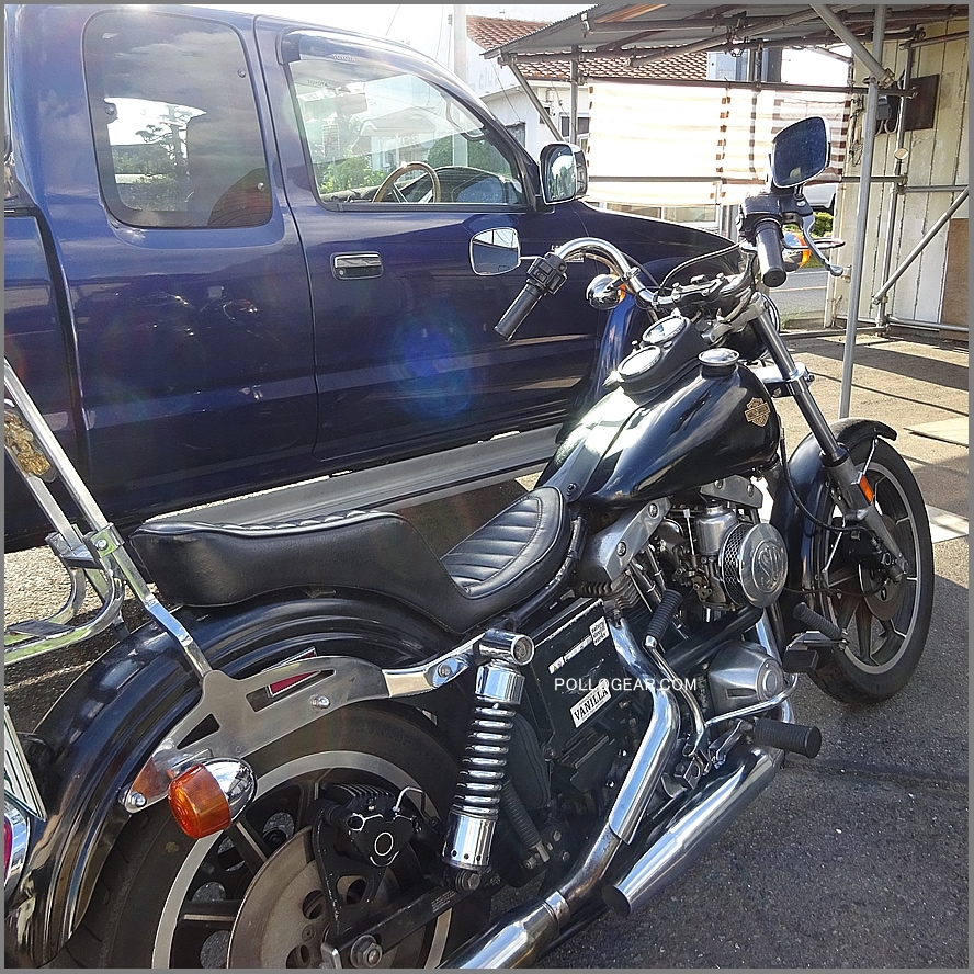 ショベル チョップショップ製 キング&クイーン シート 4速フレーム