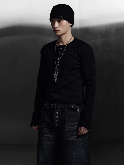 Rosen Kreuz】TIGHT RIB LONG SLEEVE | OUR BRAND,Rosen Kreuz