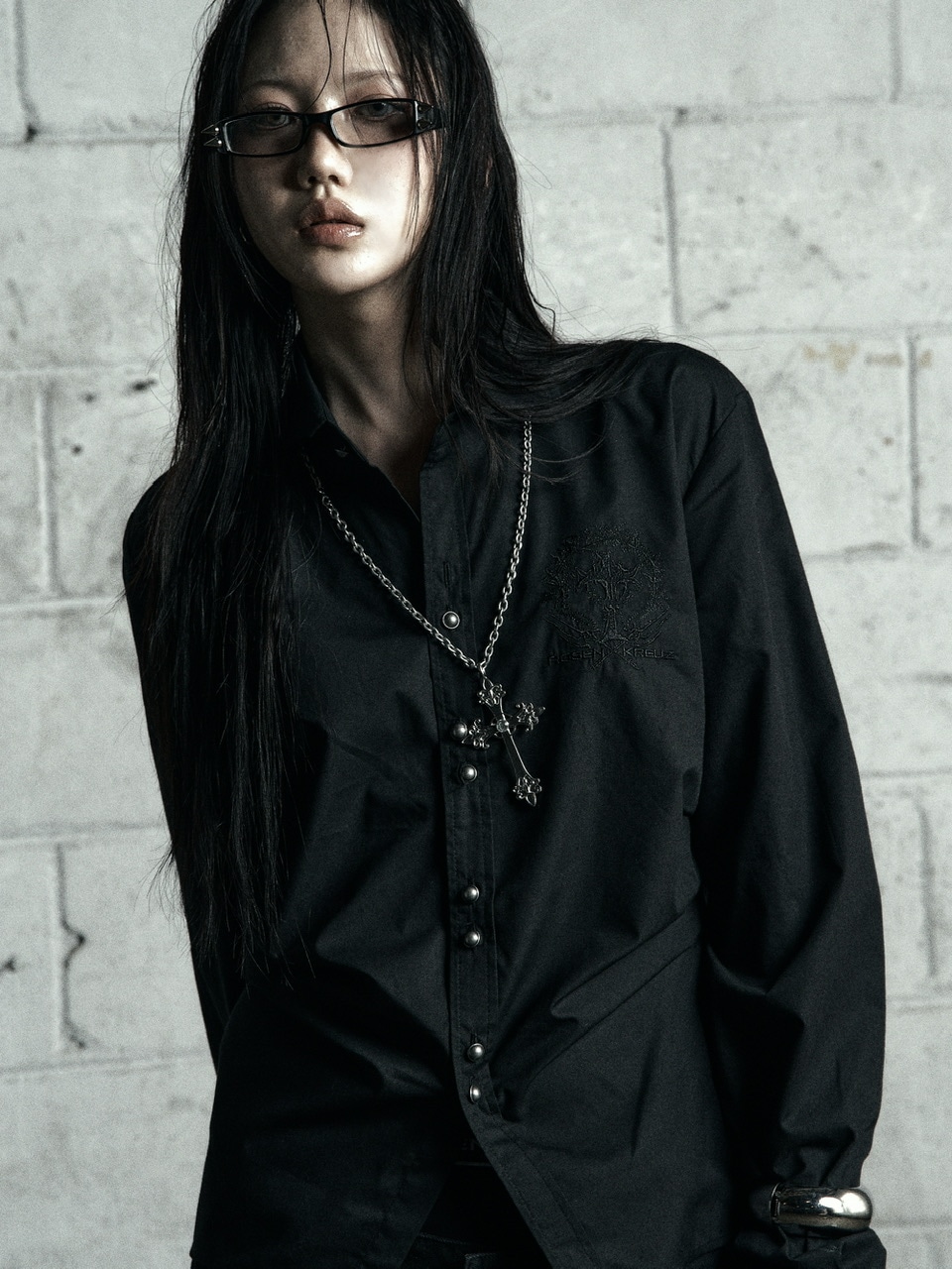 Rosen Kreuz】BACK CROSS CROPPED SHIRT 【公式通販】