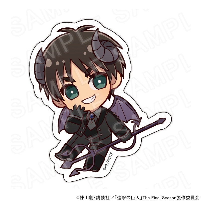 進撃の巨人 ミニキャラステッカー 天使と悪魔Ver. エレン・イェーガー