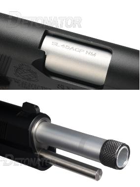 DETONATOR サイレンサーアウターバレル 14mm逆ねじ Silver 東京マルイ