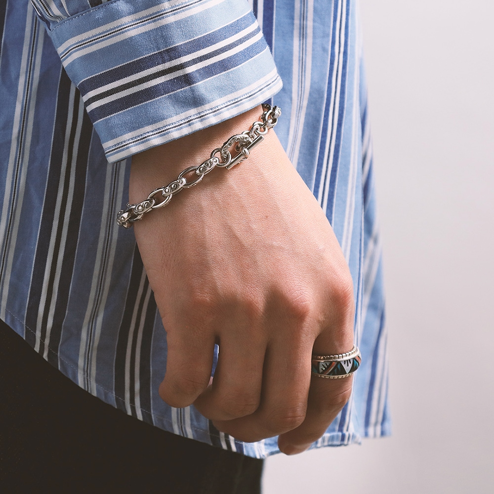 アラベスク シルバー925チェーンブレスレット｜全てのシルバー