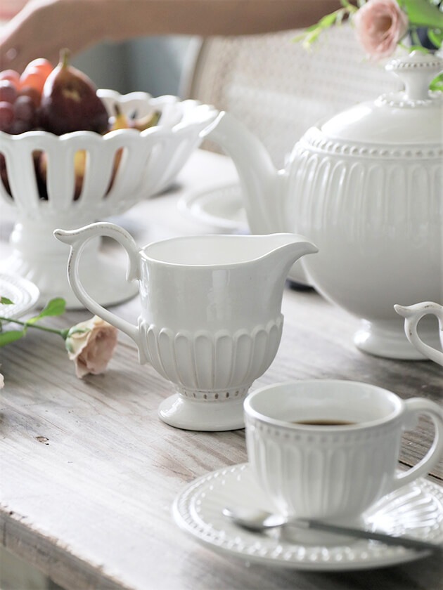 ELIOS PERLE エリオスパール ミルクポットホワイト H10.5cm 300ml