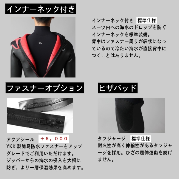 日本製 フルオーダー セミドライ バックジップ TEMPERANCE. メンズ