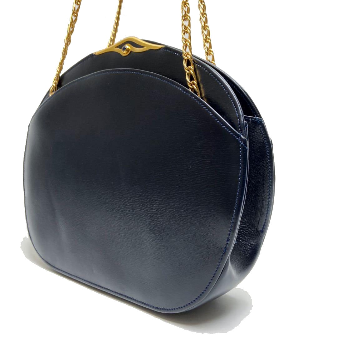 Cartier カルティエ サファイアライン ショルダーバッグ カーフ