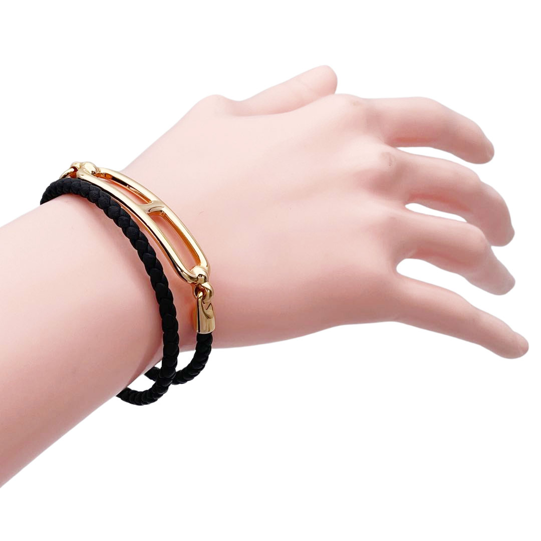 HERMES エルメス レザーブレスレット ルリ ドゥブルトゥール スイフト