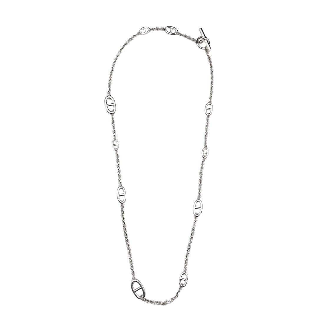 HEREMS エルメス ロングネックレス ファランドール80 シェーヌダンクル