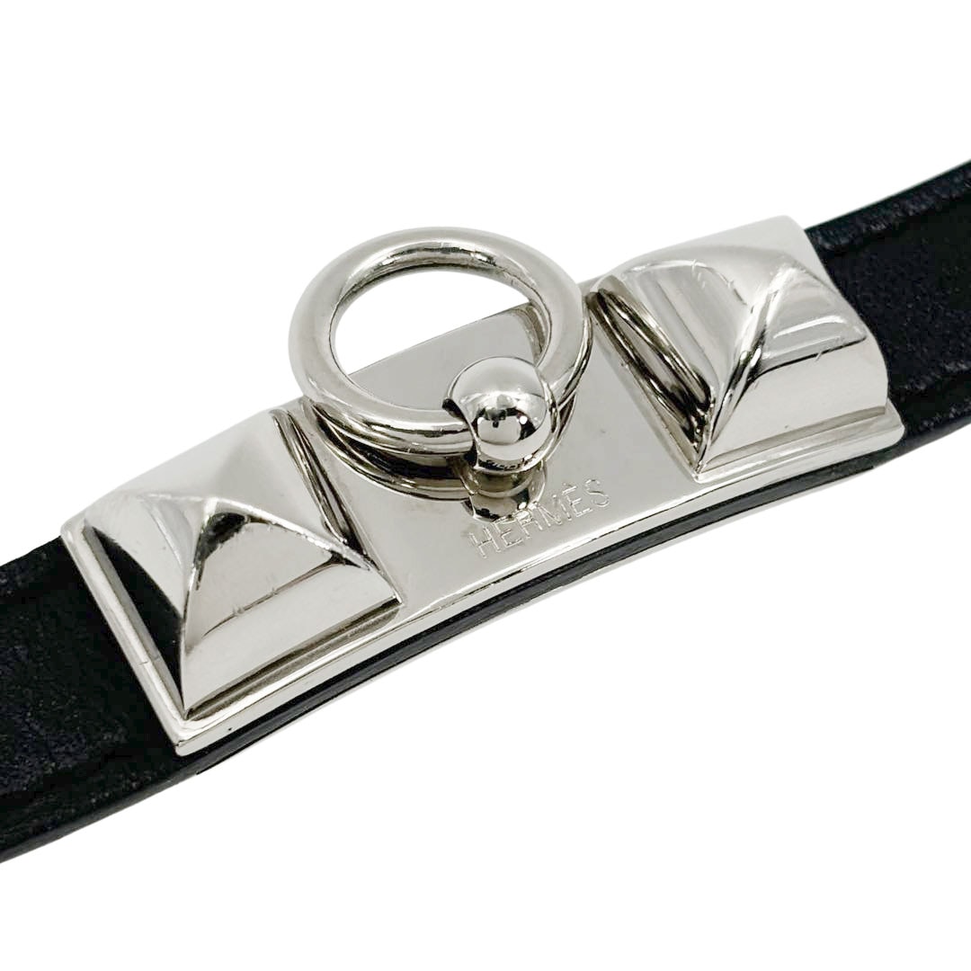 HERMES エルメス レザーブレスレット リヴァル ドゥブルトゥール