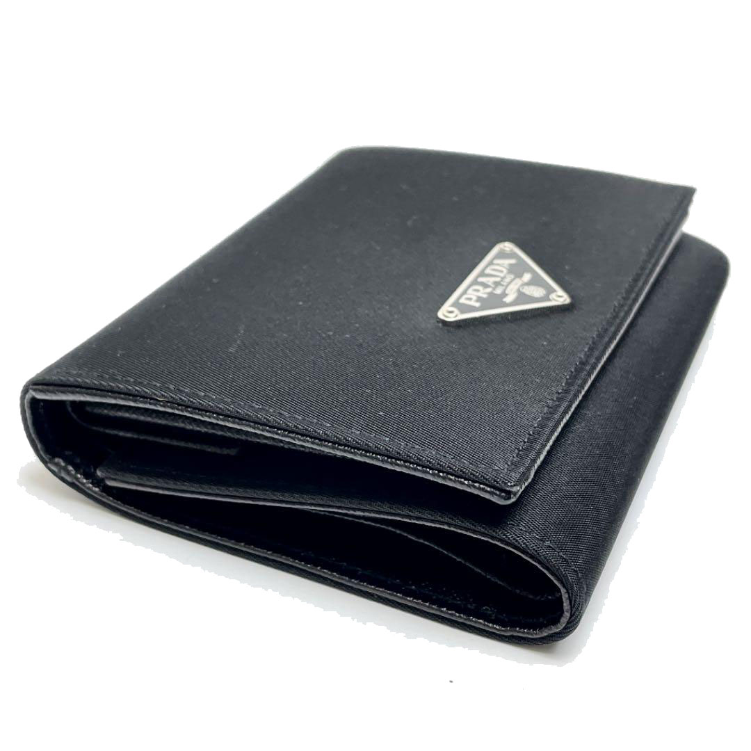 PRADA プラダ 三つ折り財布 テスート ナイロン ブラック M176 | 財布