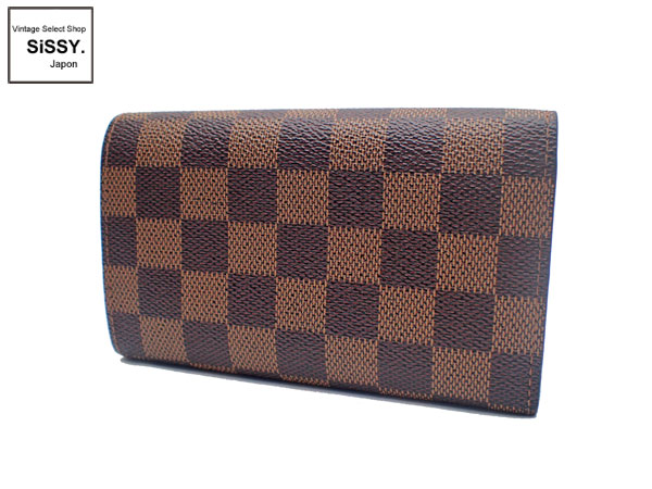 □ルイ・ヴィトン□ 長財布 ダミエ ポルトフォイユ・トレゾール N61736