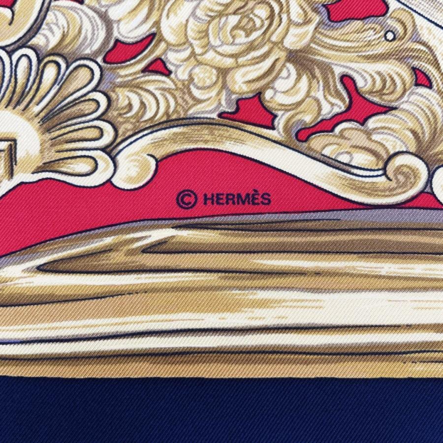 HERMES エルメス スカーフ カレ90 『ETRIERS(鎧・馬具柄)』 シルク