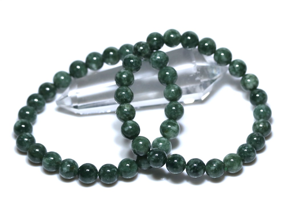 ☆高品質☆【ブレスレット】日本翡翠 緑 (糸魚川産) (約8mm) | 新潟県