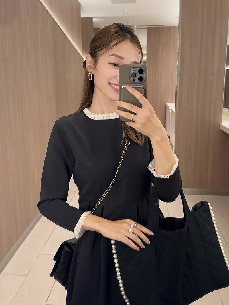 チュールタックワンピース｜小柄女性のセレモニー服Grand Series