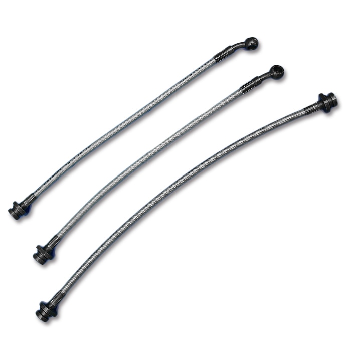 JA11 ジムニー 50mm ロング ステンメッシュ ブレーキホース セット 1台