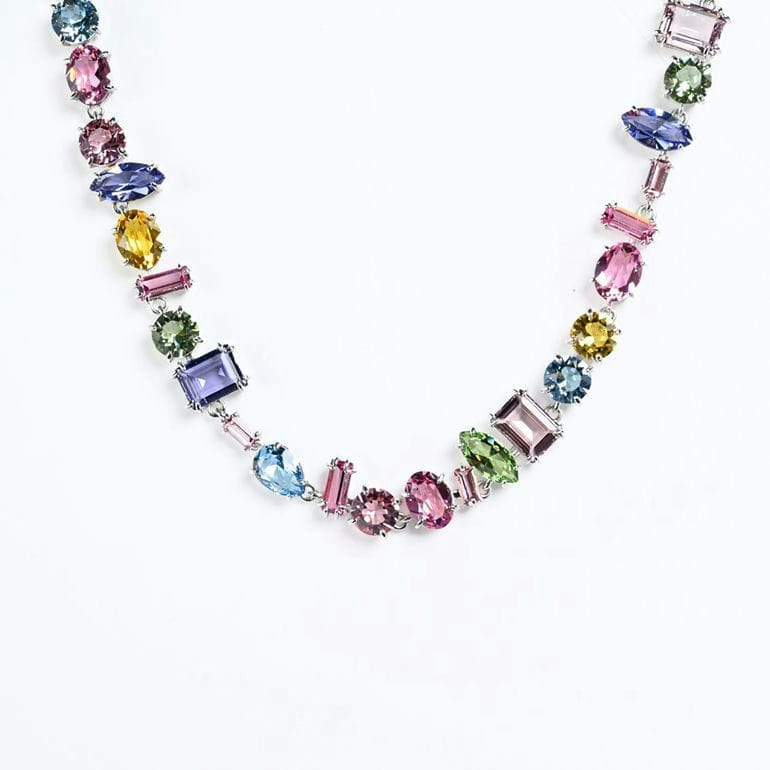 スワロフスキー SWAROVSKI ネックレス 2023AW Gema ミックスカット