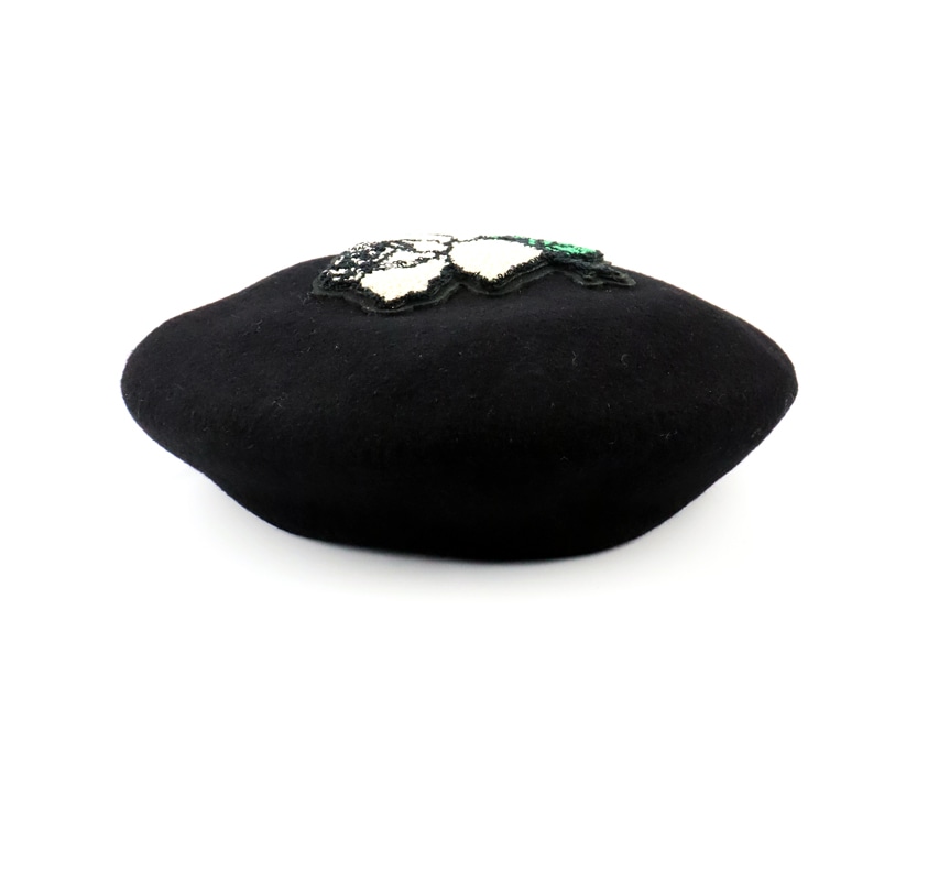 23AW アンダーカバー ウール 薔薇 ワッペン ハンチング ベレー 23AW