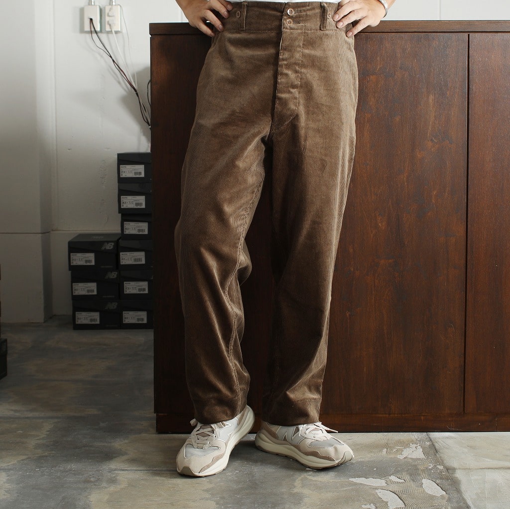 SCYE サイ ハイバック コーデュロイパンツ ブラウン Cotton Corduroy