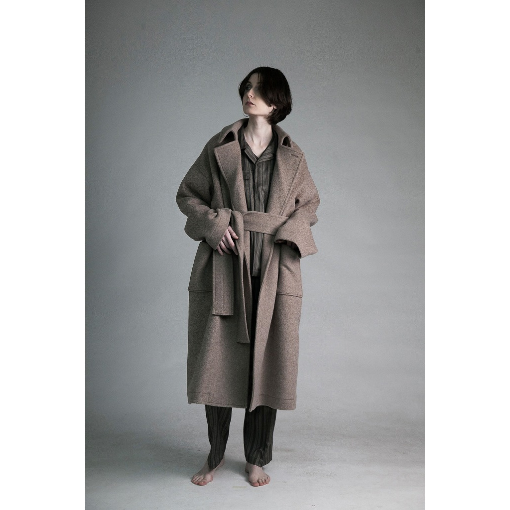 ATHA アタ ダブルメルトン フラッフィー マキシコート DOUBLE MELTON