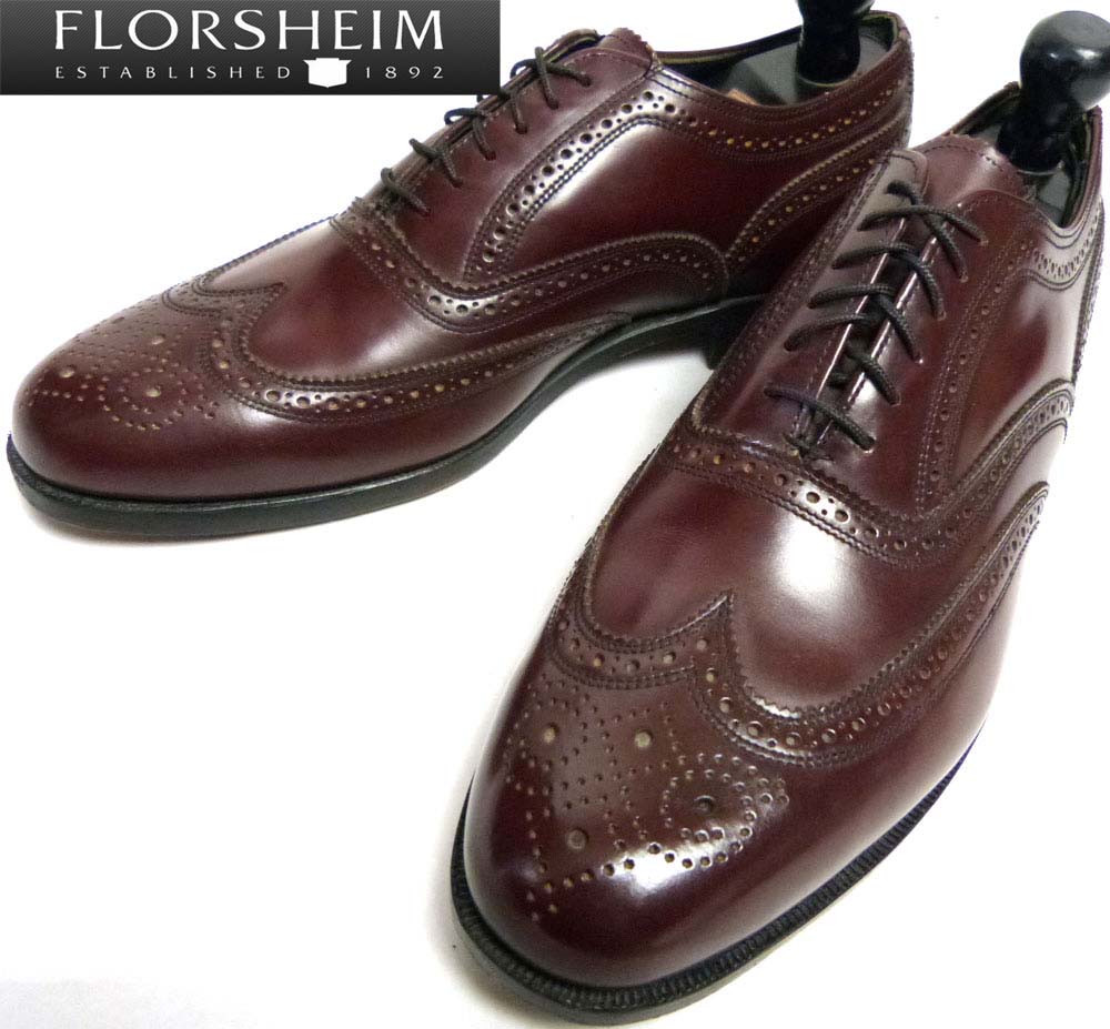 FLORSHEIM フローシャイム フルブローグ/ウィングチップシューズ US9D