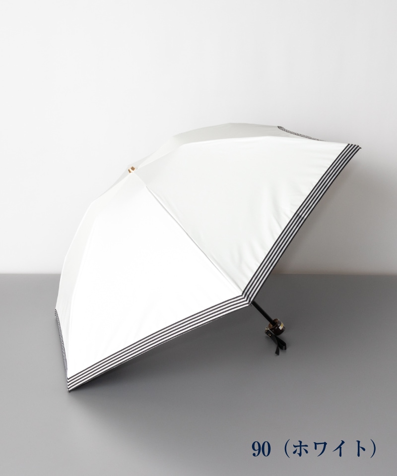 Beaurance （ビューランス）】グログランリボン晴雨兼用傘（折りたたみ