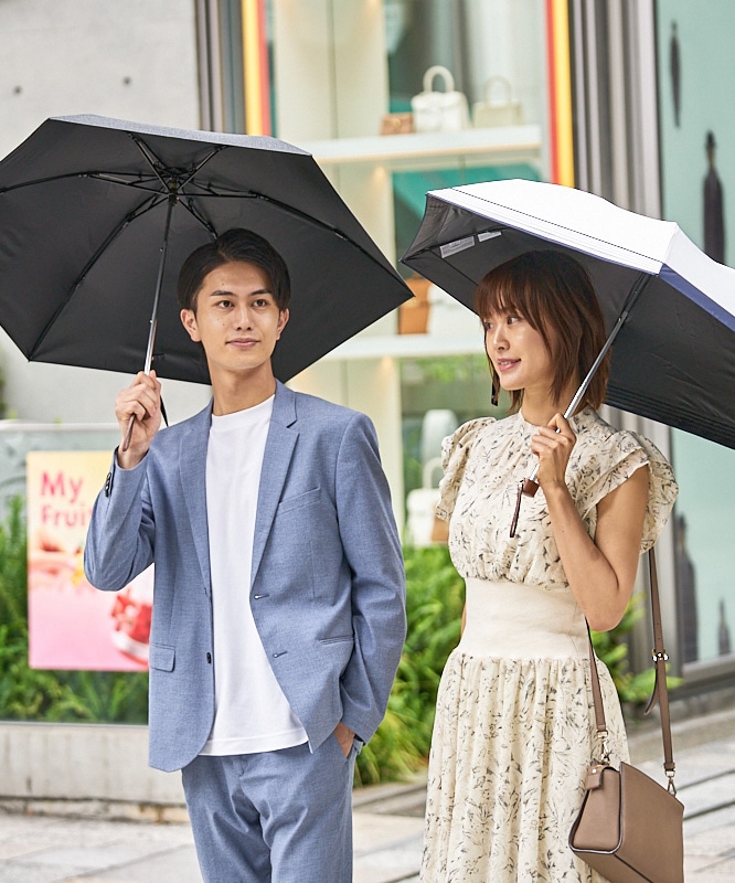 WEB限定】 晴雨兼用折りたたみ傘（無地）東レ サマーシールド