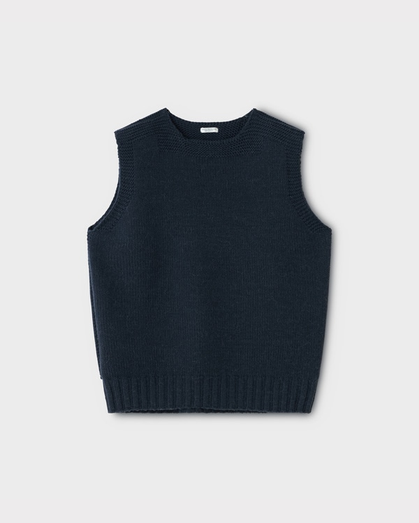 PHIGVEL フィグベル｜MIL KNIT VEST ミルニットベスト【NAVY】