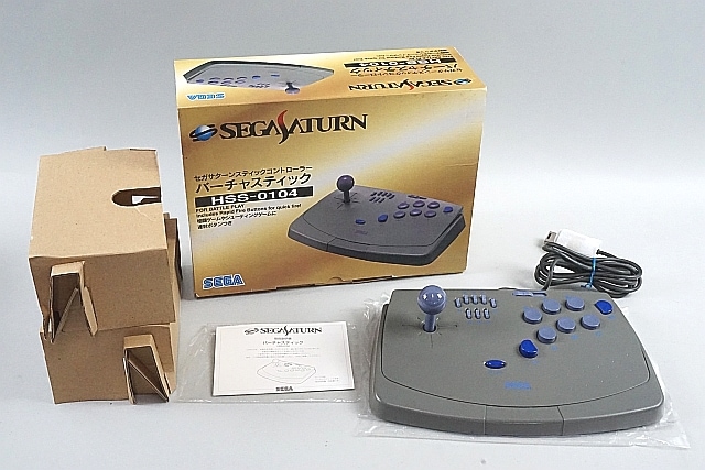 SS セガサターン バーチャスティック グレー 初期型 HSS-0104 外箱付き