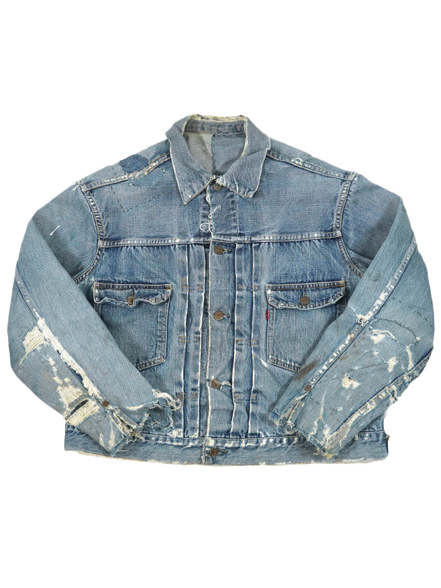 50's Levi's 507XX デニムジャケット 味あり良雰囲気 実寸(44位) ハギ