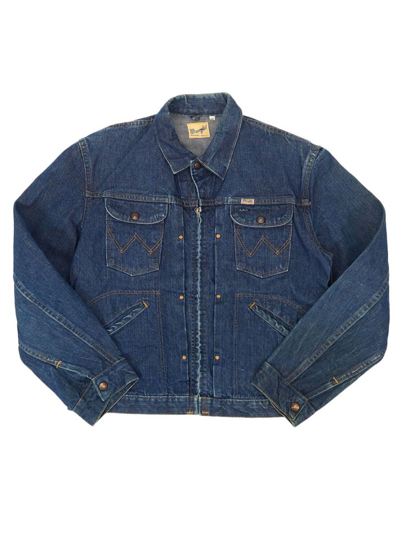 60's～ Wrangler 24MJZ デニムジャケット 濃青 良雰囲気 表記(40