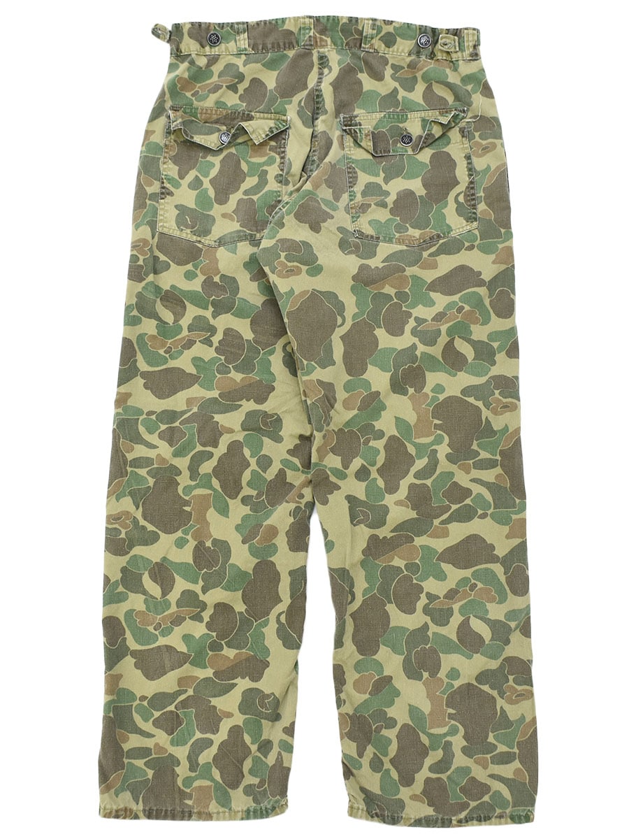 極太】70s ダックハンターカモパンツ 迷彩ベイカーパンツ 極太】70s