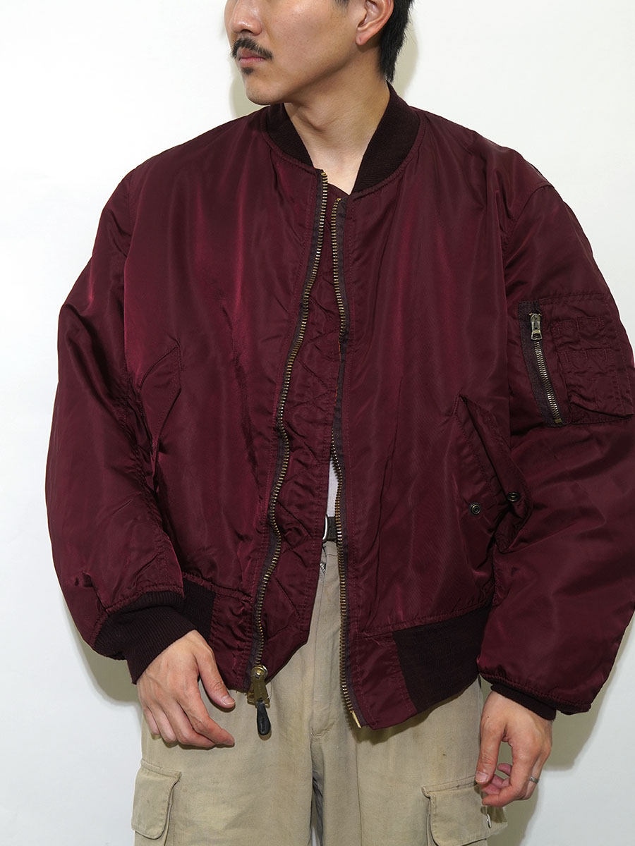 USA製 ALPHA INDUSTRIES MA-1 MIL-J-82790J フライトジャケット エンジ