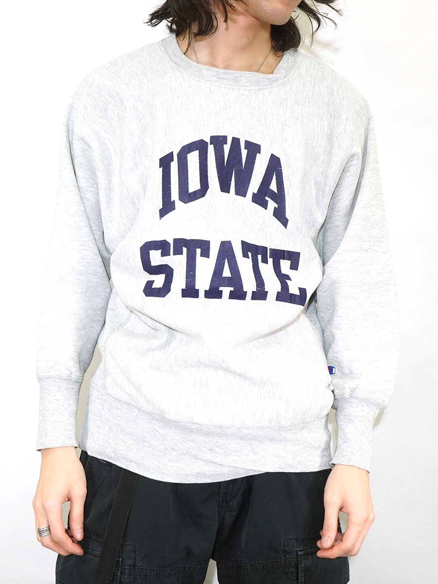 90'S CHAMPION REVERSE WEAVE CREW ''IOWA STATE'' (SIZE. MEDIUM