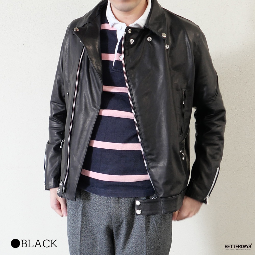 26AW予約26年11月中旬ごろ入荷】ライダース レザージャケット 革ジャン