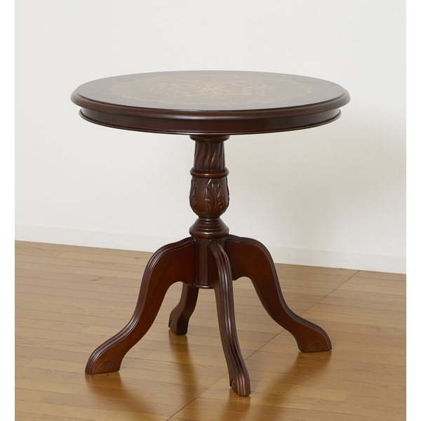 アンティーク調 丸テーブル 象嵌細工の通販｜美セラ