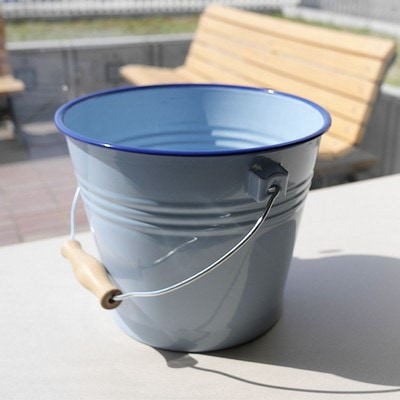 ホーロー製バケツ 直径22cm