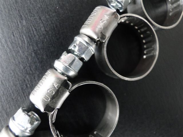 ロックハートオイルクーラー用ホース取付純正ステンレスバンド(4個