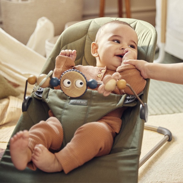 ベビービョルン BabyBjorn バウンサー ブリス ウーブン ダークグリーン