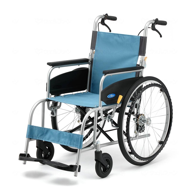 NEO-1β 自走用車椅子 背折れ式 介助ブレーキ付 ノーパンクタイヤ仕様