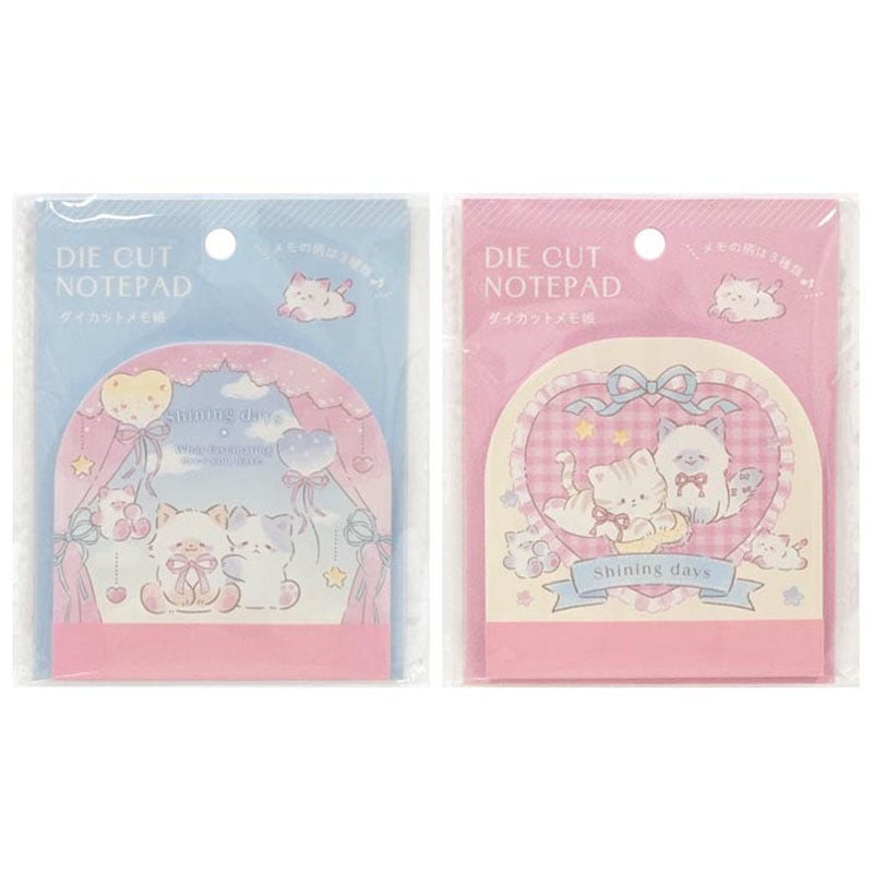 ダイカットメモ帳 48枚 ふわふわ猫柄【公式】≪1個からお届け≫Can