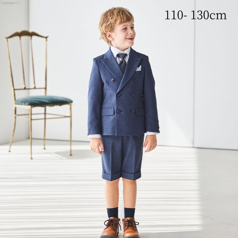 グレーチェッククロップドスーツ 110 120 130cm (8471-5400) CHOPIN