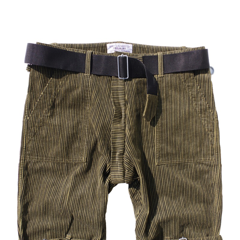 PEEL & LIFT ピールアンドリフト bondage trousers m/damaged BLACK