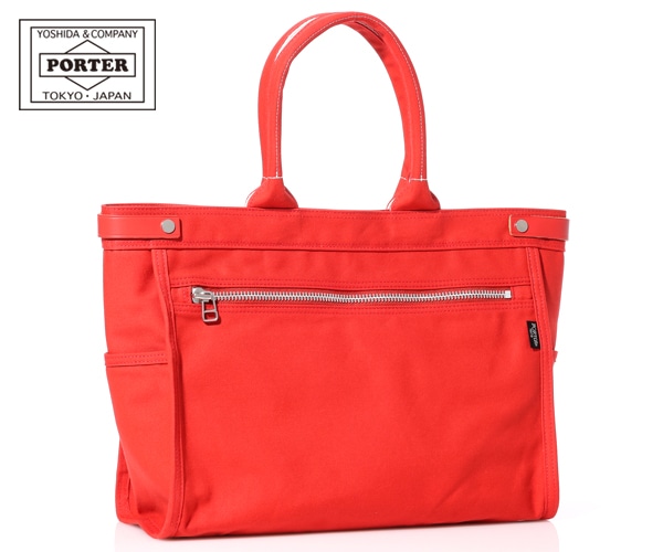 ポーター ネイキッド トートバッグ(M) 667-19469 （カラー：レッド