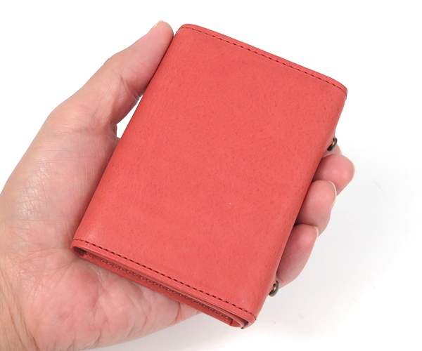 エムピウ m+ ミッレフォッリエ 2P25 ミニ財布 （カラー：ロゼ） mf2p25