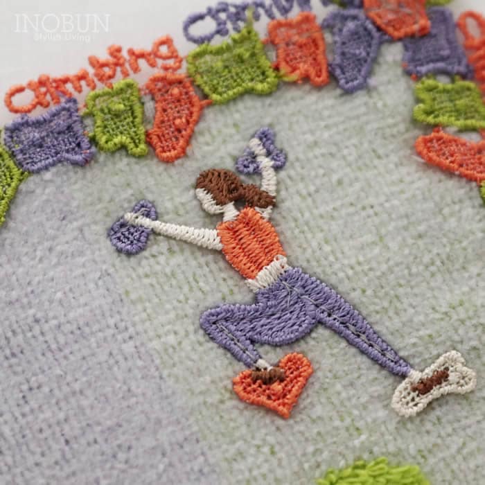 近沢レース店 ボルダリング オレンジMIX シーズンタオルハンカチ