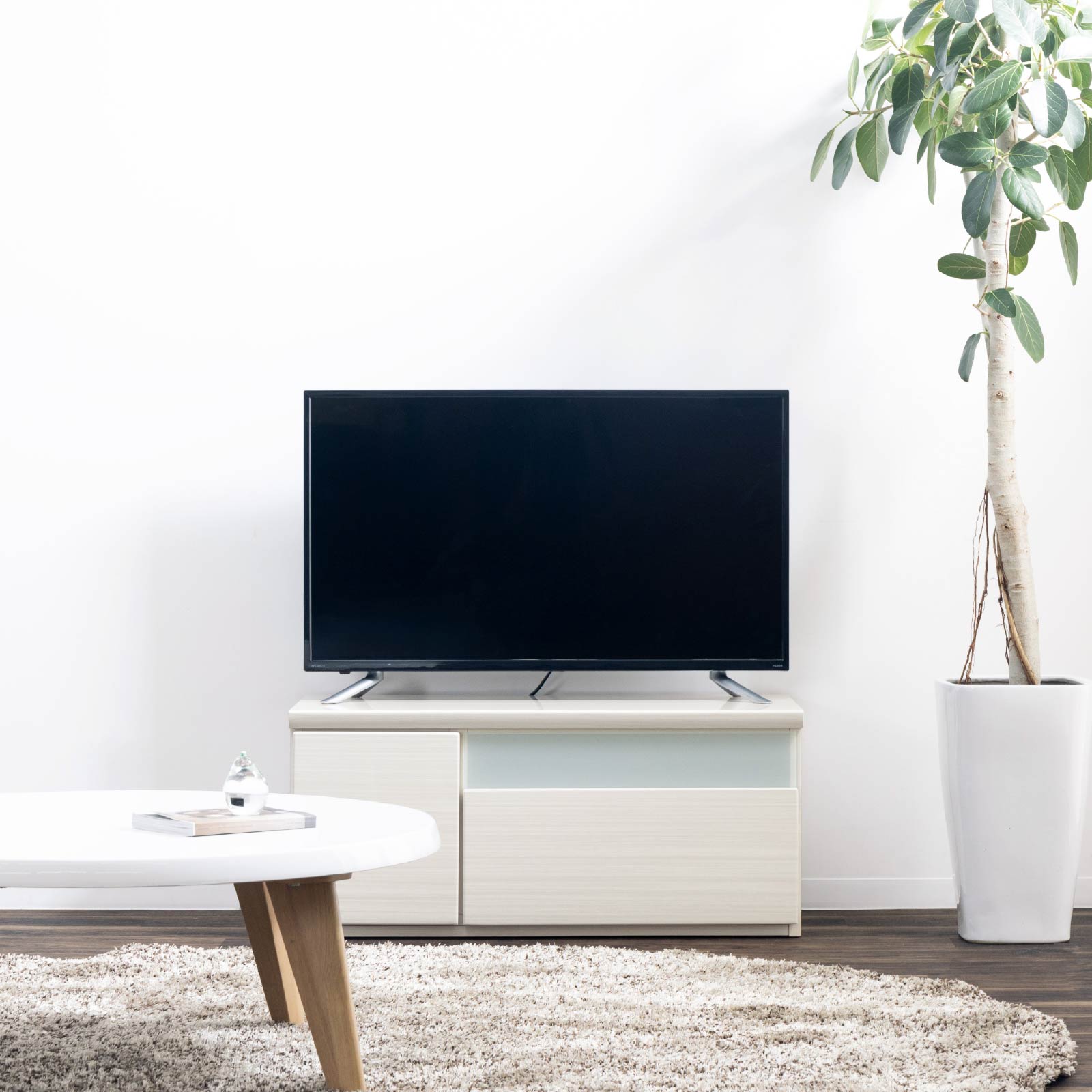 テレビ台 テレビボード ホワイト 木目調 90 TVB｜家具の通販tac