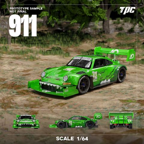予約 TPC 1/64 ポルシェ Ken Block 1400hp porsche 911 Green, Boost