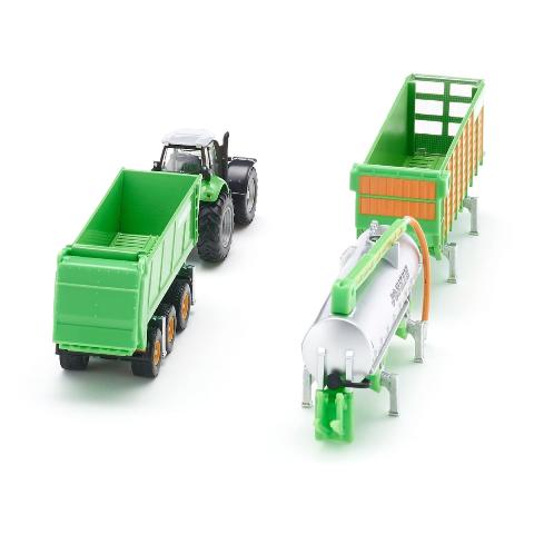 新品SK1848 ジク SIKU DEUTZ-FAHR トラクター&トレーラーセット, Boost