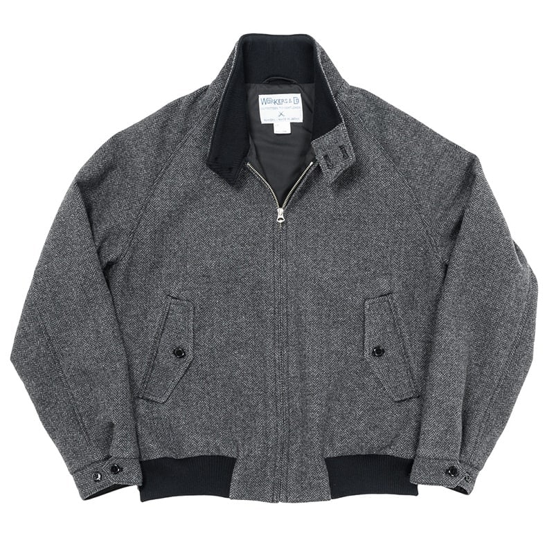 WORKERS/ワーカーズ Harrington Jacket Grey Herringboneの通販