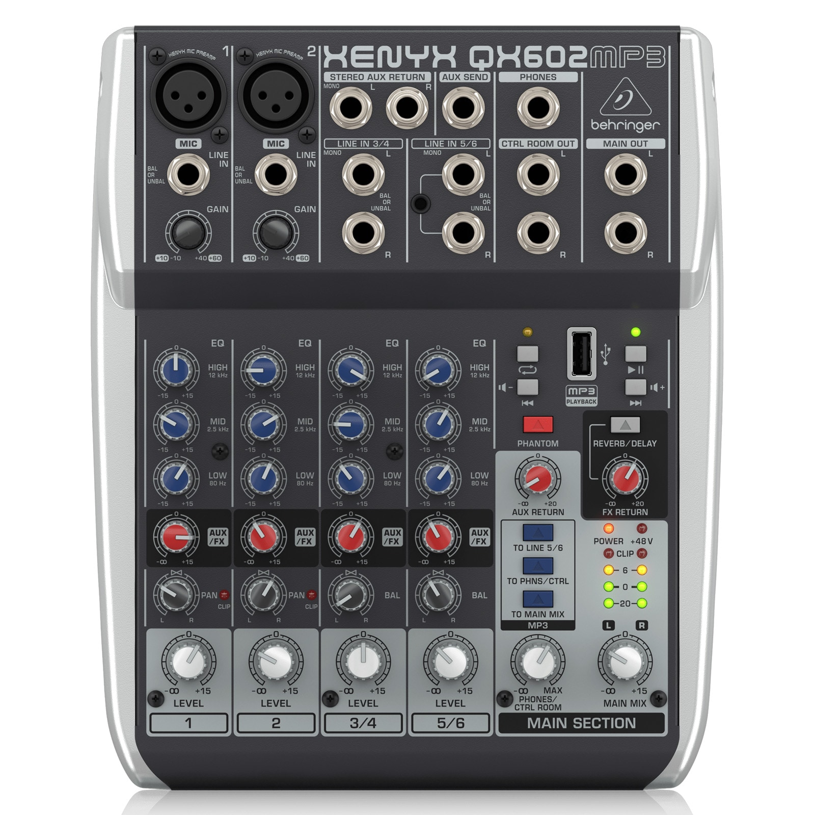 BEHRINGER QX602MP3 XENYX アナログミキサー Hibino.com (ヒビノ公式EC